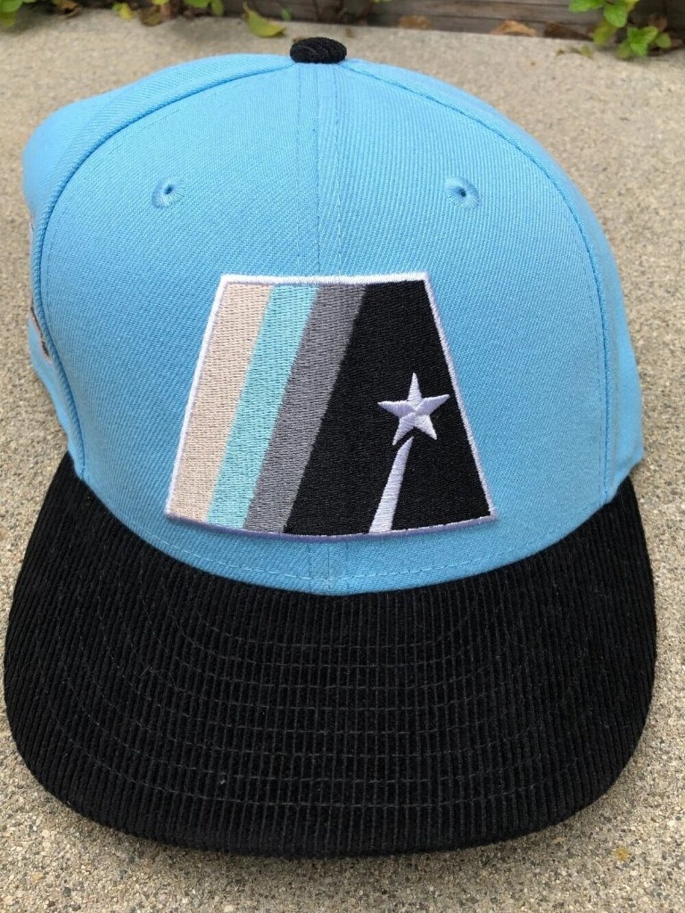 NEW ERA Houston Astros Fitted Hat Men's 7 3/8 50TH Anniversary Corduroy Blue MLB
